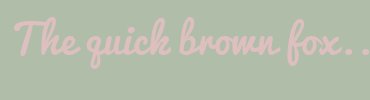 Image with Font Color DDBFBF and Background Color B0BEA9